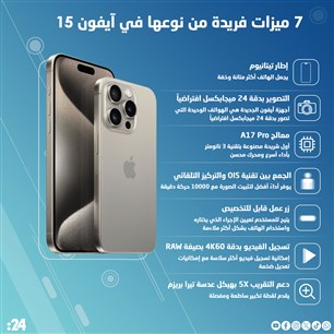 7 ميزات فريدة من نوعها في آيفون 15 