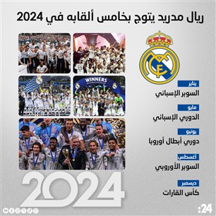 ريال مدريد يتوج بخامس ألقابه في 2024