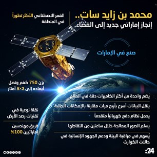 محمد بن زايد سات..  إنجاز إماراتي جديد إلى الفضاء