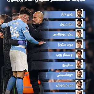 غيابات مانشســتر ســيتي أمام برايتــون